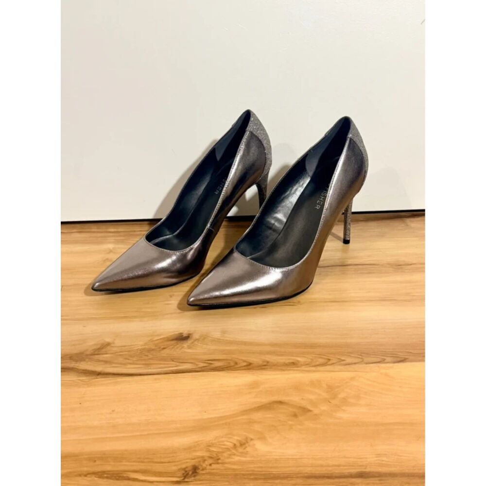 Marc Fisher Metallic Glitter Pointed Toe Heels Size 7